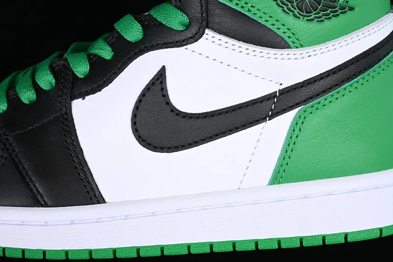 All categories Air Jordan Jordan series basketball shoes Air Jordan 1 High Pure original Air Jordan 1 High OG "Lucky Green" AJ1 Joe 1 Celtics black green toe DZ5485-031